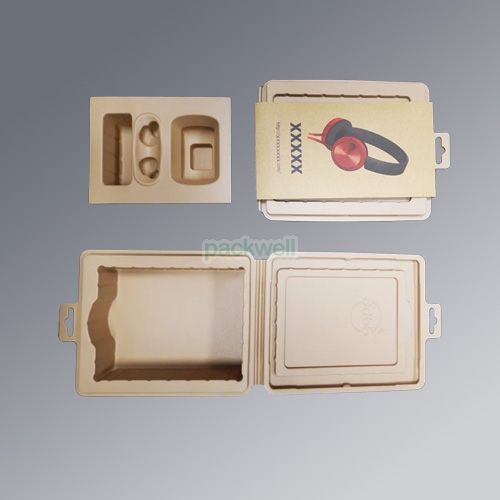 Plant fiber-based products for Wireless Headphones  packing box with Consumer electronics box